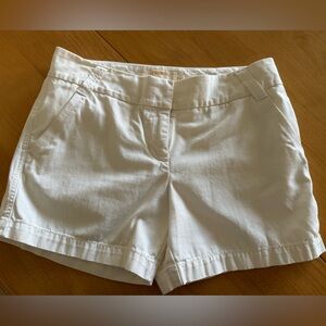 J Crew Twill shorts, 13” outseam, 4” inseam, size 6. Barely worn.